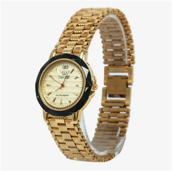 Image Golden Chain Golden Dial Watch For Women